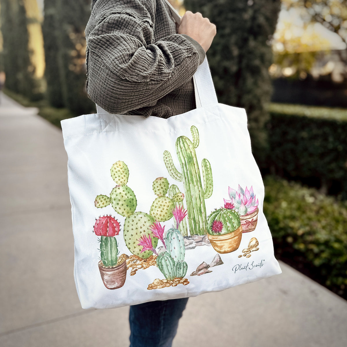 succulent tote bag Cactus Tote Bag