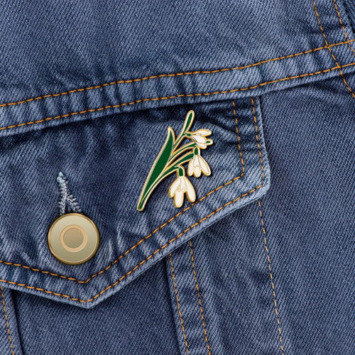 Snowdrop Pin · January Birth Flower