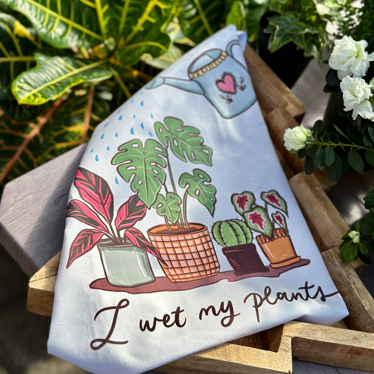 Sometimes I Wet My Plants Kitchen Towel 18x24 Inch, Funny Kitchen