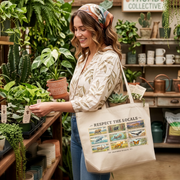 Respect the Locals Tote Bag California Wildlife Vintage Canvas Tote