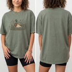 Load image into Gallery viewer, Mallard Duck Shirt — Vintage Wildflower Cottagecore Tee
