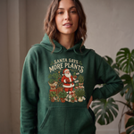 Load image into Gallery viewer, Santa Says More Plants Hoodie Plant Lover Christmas Sweatshirt
