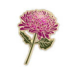 Load image into Gallery viewer, Chrysanthemum Flower Enamel Pin | November Birth Month Flower
