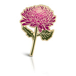 Load image into Gallery viewer, Chrysanthemum Flower Enamel Pin | November Birth Month Flower
