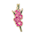 Load image into Gallery viewer, Gladiolus Flower Enamel Pin | August Birth Month Flower
