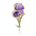 Load image into Gallery viewer, Iris Flower Enamel Pin | February Birth Month Flower
