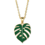 Load image into Gallery viewer, Monstera Leaf Necklace
