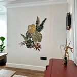 Load image into Gallery viewer, DIY Tropical Plant Wall Decor Kit – Wooden Monstera &amp; Tropical Leaves Art
