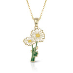 Load image into Gallery viewer, Daisy Flower Necklace – April Birth Flower Cute Necklace
