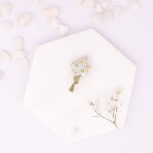 Daisies Enamel Pin - Floral Lover pins