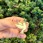Load image into Gallery viewer, Peace Dove Enamel Pin – Symbol of Hope, Harmony &amp; New Beginnings
