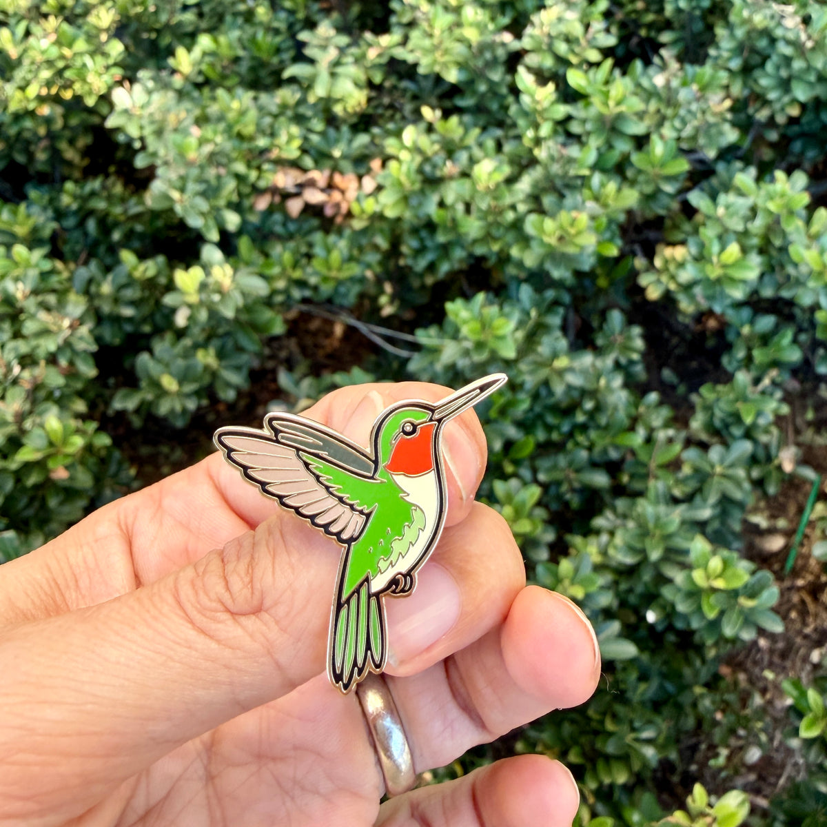 Hummingbird Enamel Pin