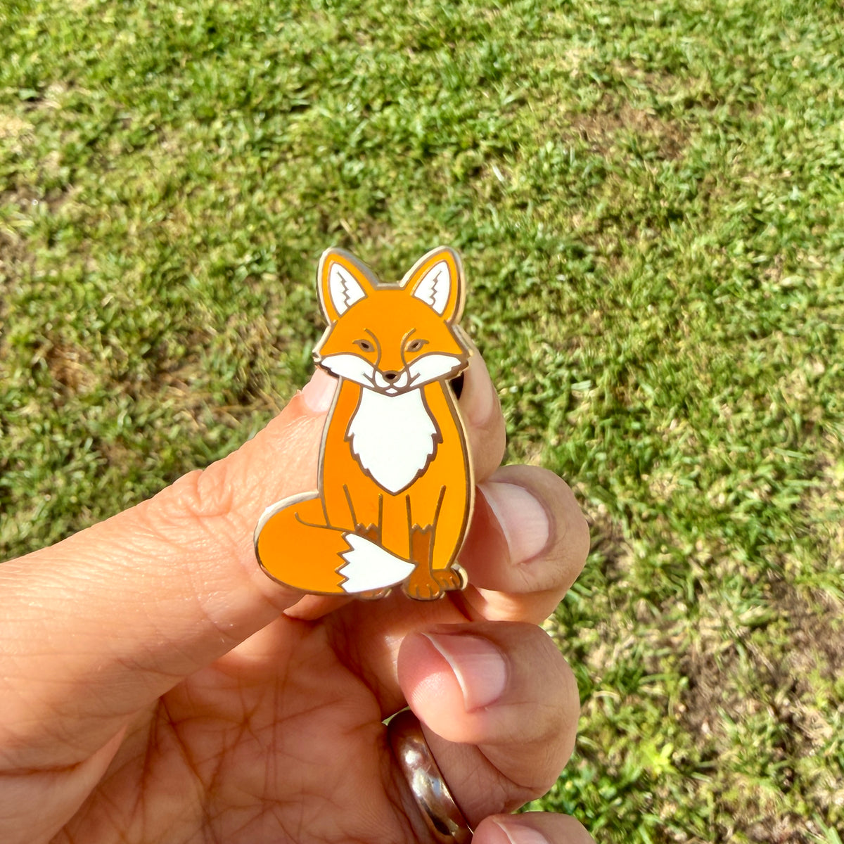 Cute Fox Enamel Pin