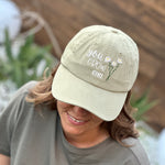 Load image into Gallery viewer, You Grow Girl Vintage Embroidered Hat - Plant Lover&#39;s Cap
