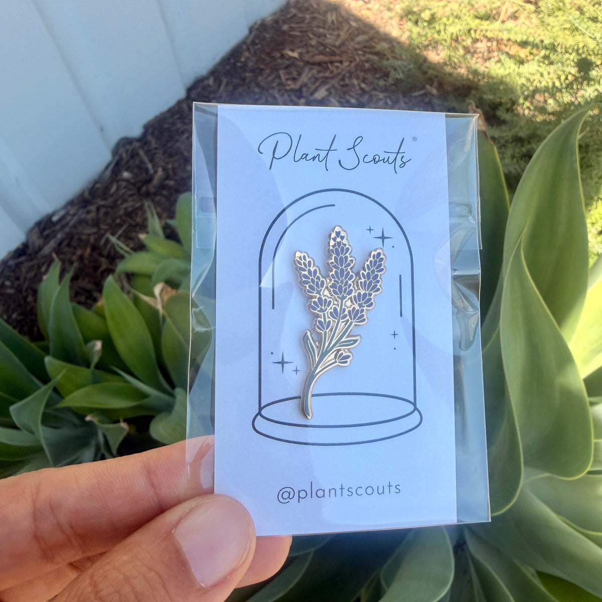 Lavender Flower Enamel Pin