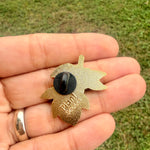 Load image into Gallery viewer, Lemon Enamel Pin Italian Style Citrus Blossom Pin
