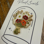 Load image into Gallery viewer, Wildflower Bouquet Hard Enamel Pin Floral &amp; Botanical Lapel Pin
