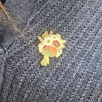 Load image into Gallery viewer, Wildflower Bouquet Hard Enamel Pin Floral &amp; Botanical Lapel Pin
