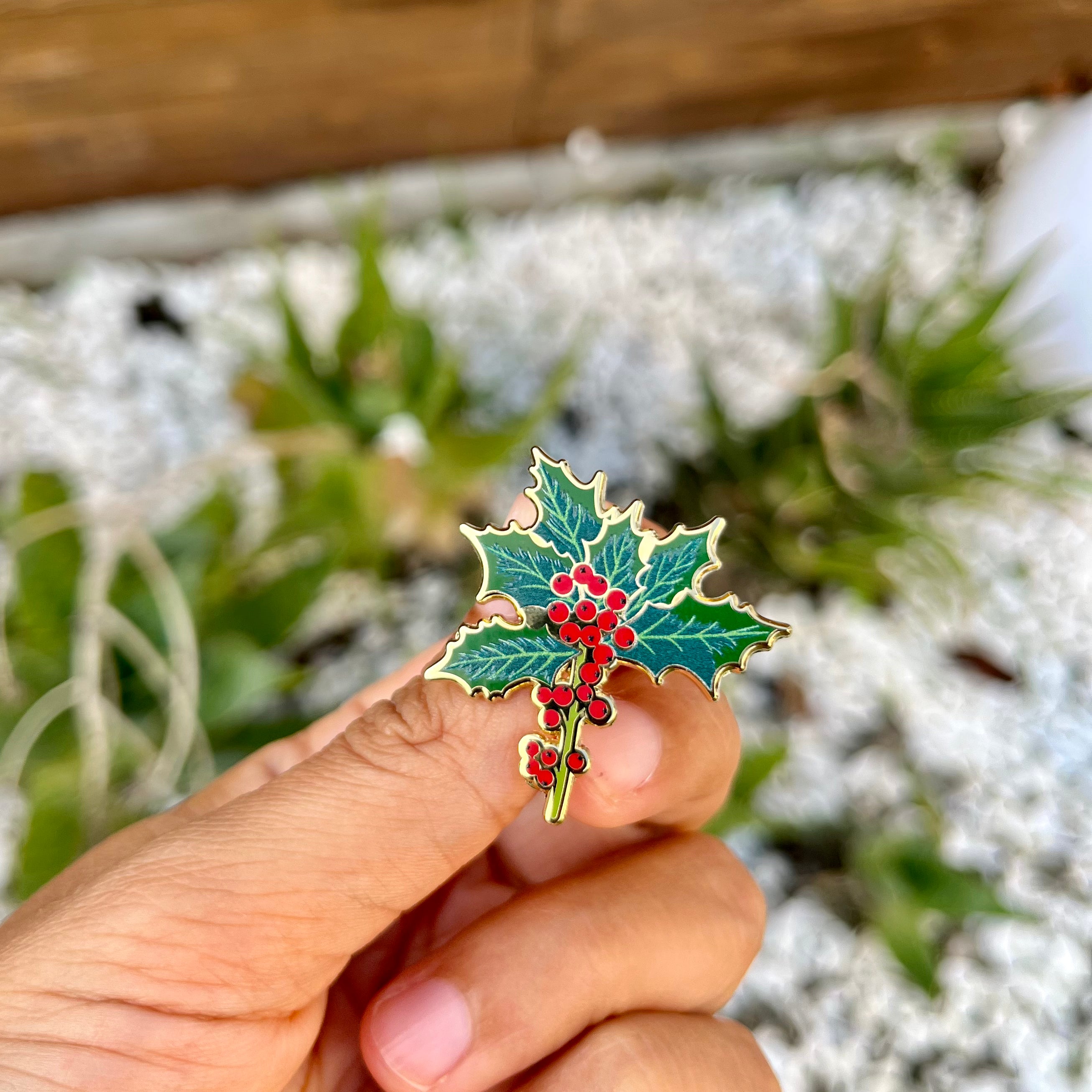 Holly Pin · December Birth Flower