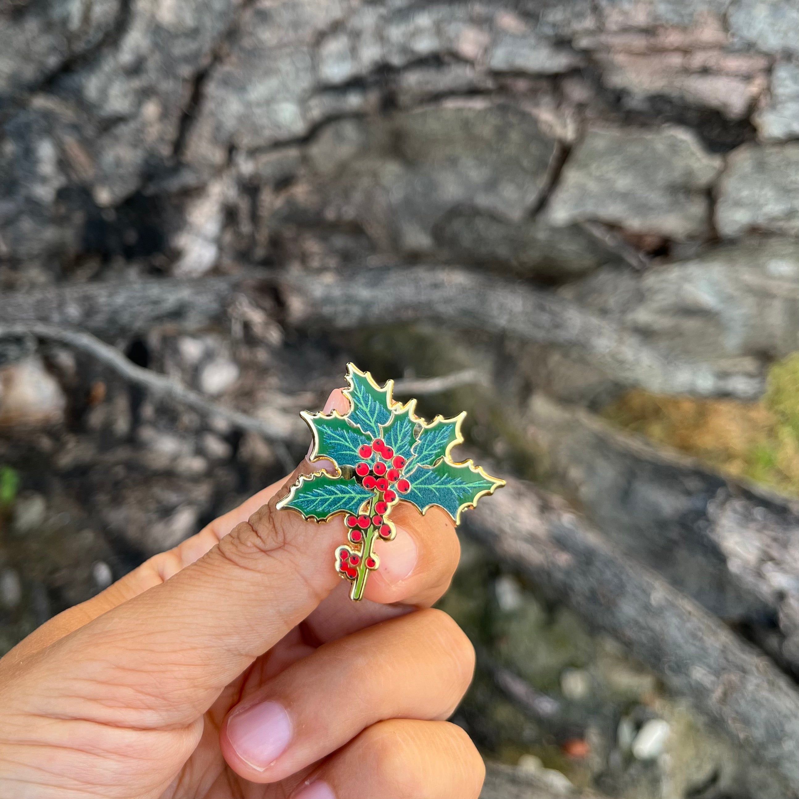 Holly Pin · December Birth Flower