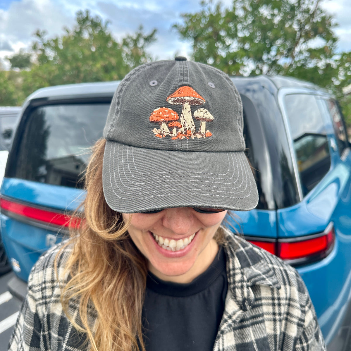 Mushroom Embroidered Hat