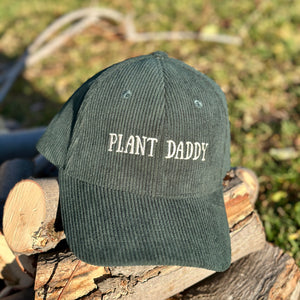 Corduroy Green Plant Daddy Hat Stylish and Comfortable for Nature Lovers