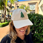 Load image into Gallery viewer, Evergreen Tree Embroidered Dad Hat – Nature Lover&#39;s Hiking Hat, Pine Tree Baseball Cap, Birthday Gift for He
