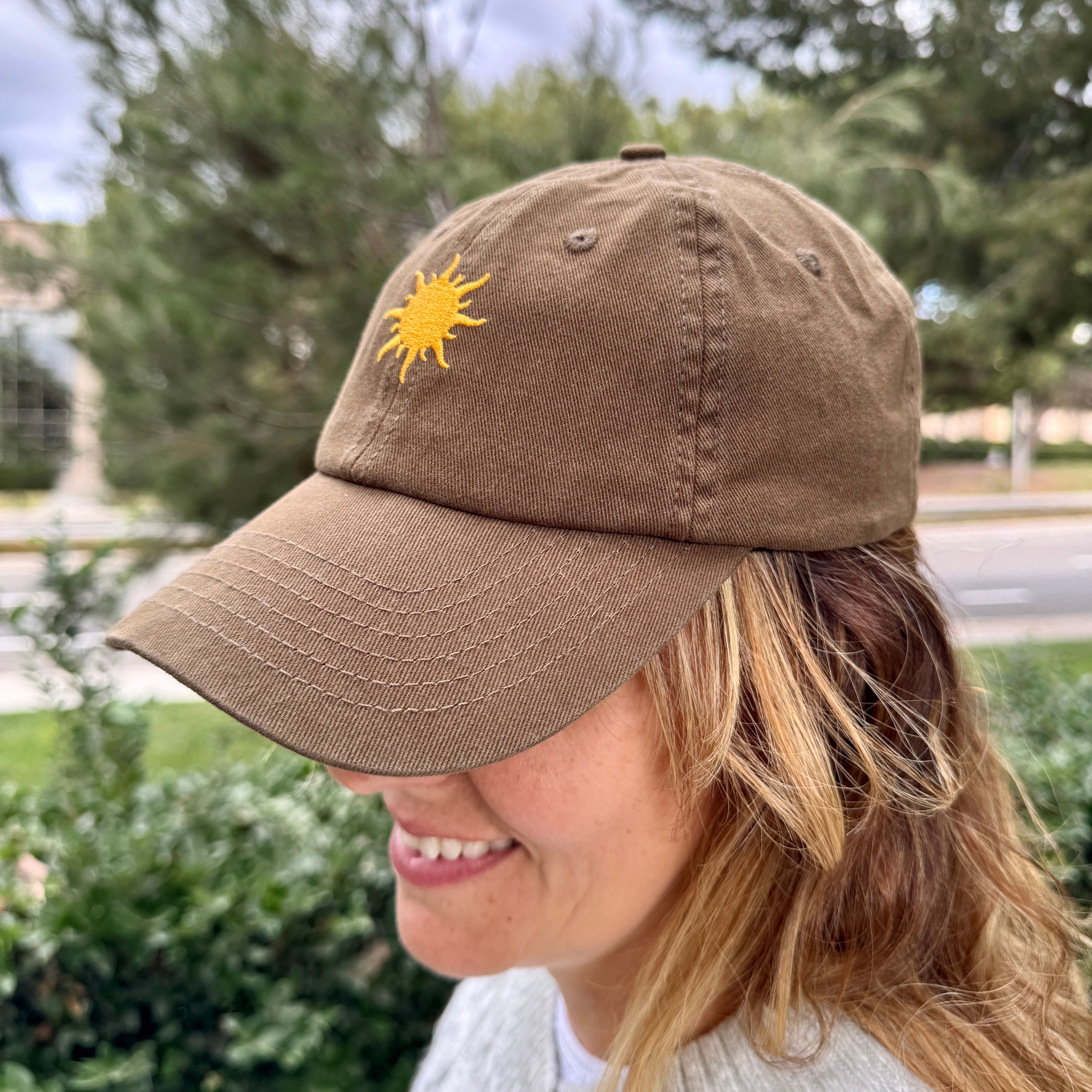 Sunshine Hat – Embroidered Sun Hat, Nature-Inspired Adjustable Summer Cap, Cute Sun Lover’s Hat for Outdoor Style