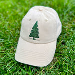 Load image into Gallery viewer, Evergreen Tree Embroidered Dad Hat – Nature Lover&#39;s Hiking Hat, Pine Tree Baseball Cap, Birthday Gift for He
