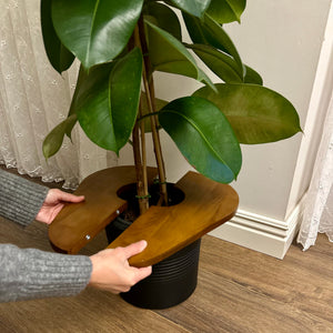 Wood Planter Cover Table – Stylish Plant Table & Multi-Use Tray