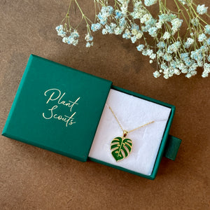 monstera leaf jewelry Monstera Leaf Necklace Dainty Sterling Silver Tropical Leaf Pendant