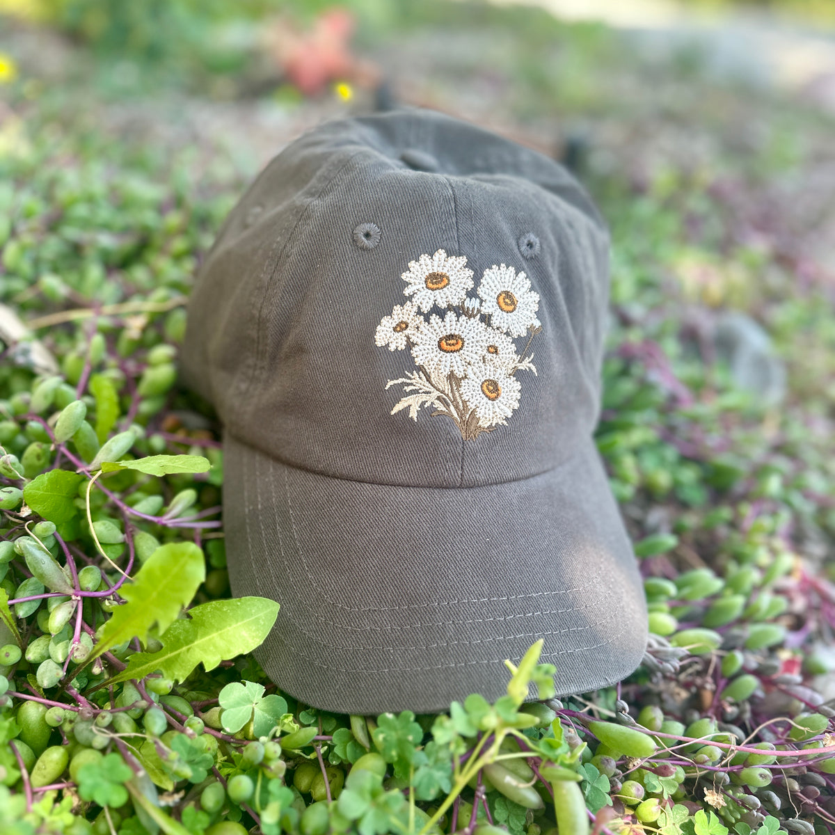 Daisy Embroidered Hat
