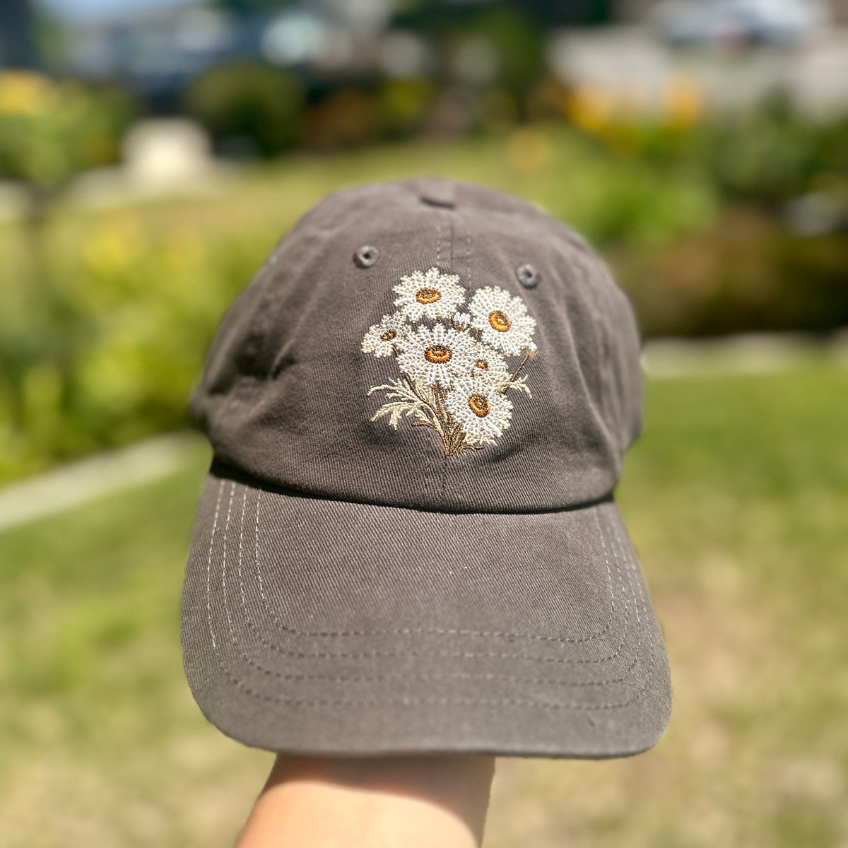 Daisy Embroidered Hat