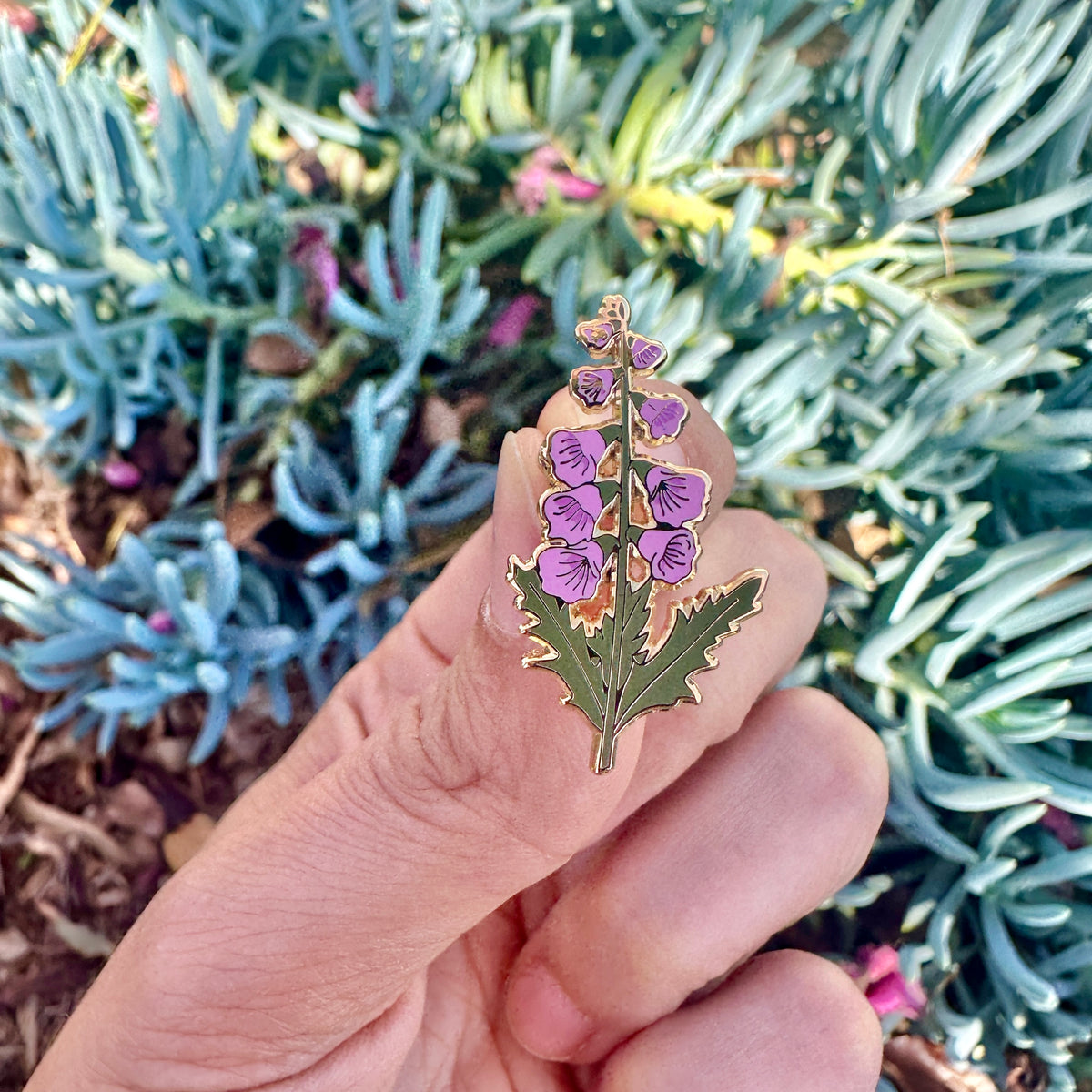 Foxglove Enamel Pin