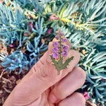 Load image into Gallery viewer, Foxglove Flower Enamel Pin
