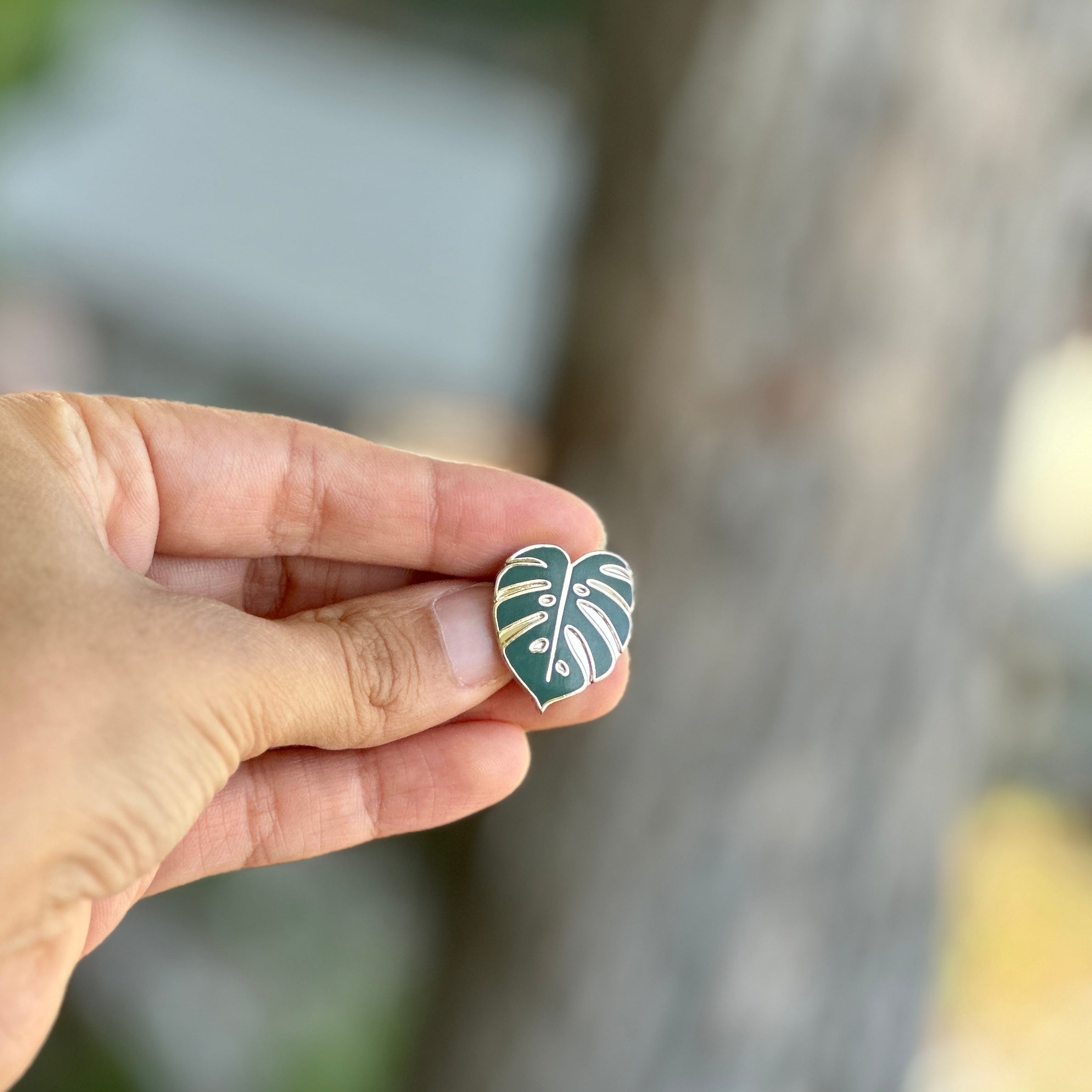 Monstera Leaf Plant Enamel Pin