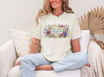 Load image into Gallery viewer, Blooming Because of You Shirt, Mother’s Day Gift, Floral Mom Shirt, Vintage Botanical Tee, Gift for Mom, Grandma Gift, Spring Flower Shirt
