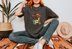 Load image into Gallery viewer, Mushroom, Poppy, Wild Flowers Tshirt for Women Comfort Colors Tee
