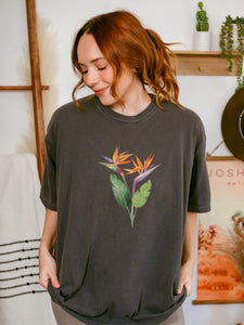 Bird of Paradise TShirt Vintage Style Soft Comfort Colors