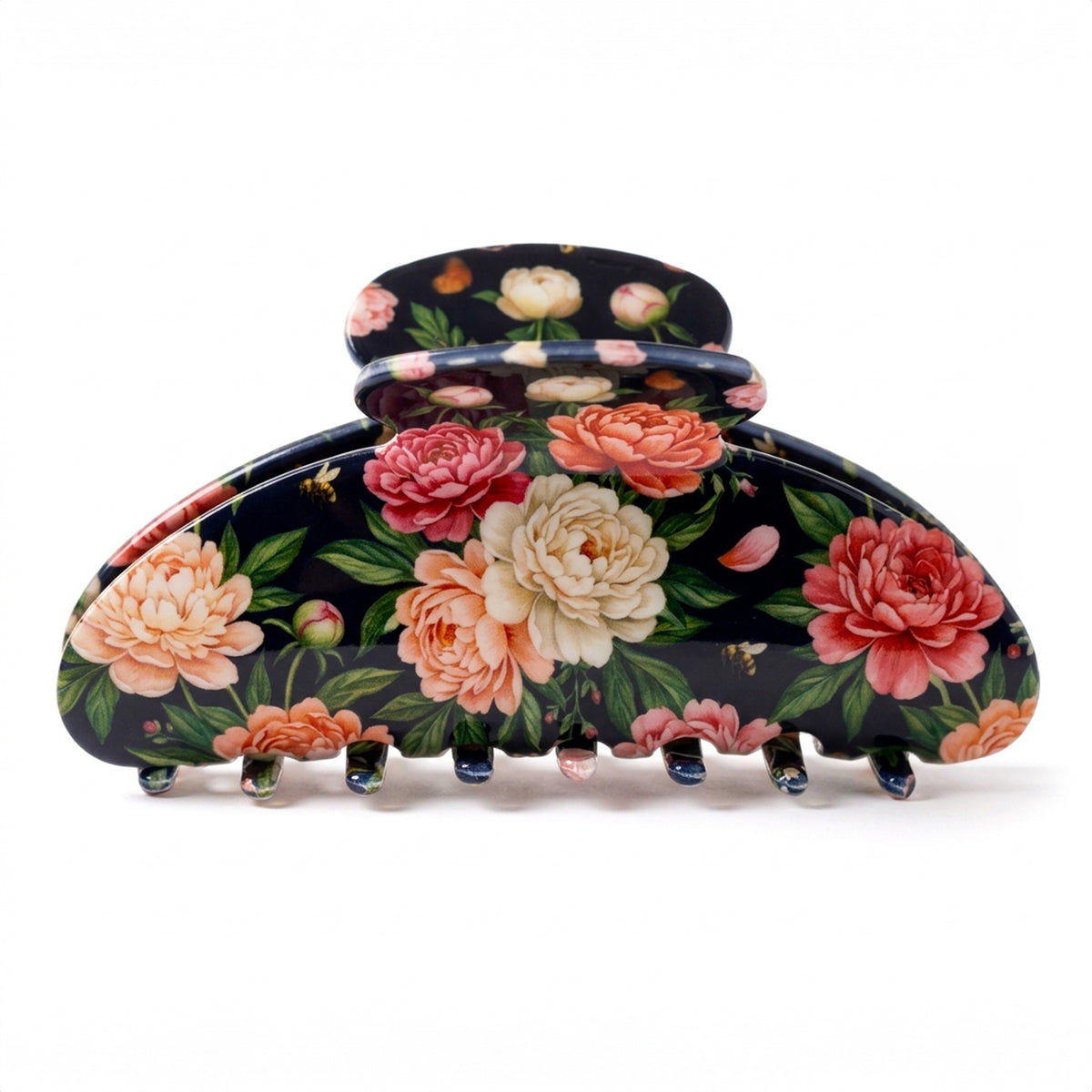 Peony Claw Clip Floral Hair Claw