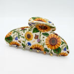 Load image into Gallery viewer, Sunflower Claw Clip Floral Hair Claw
