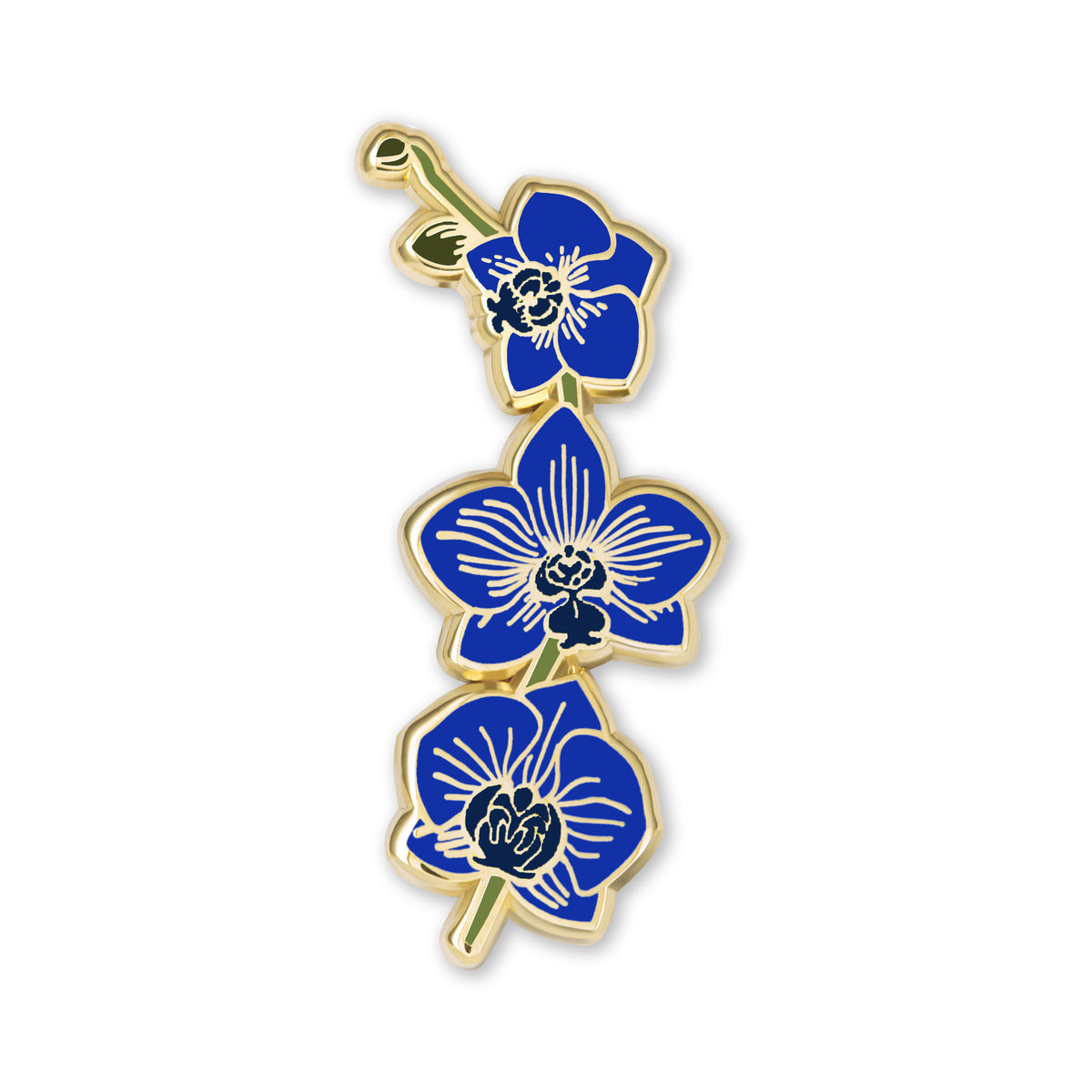 Blue Orchid Enamel Pin