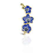 Blue Orchid Enamel Pin