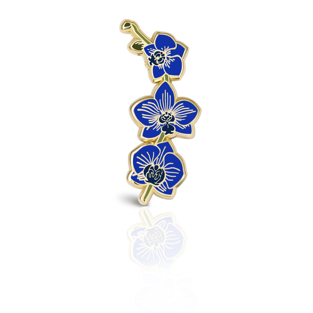 Blue Orchid Enamel Pin
