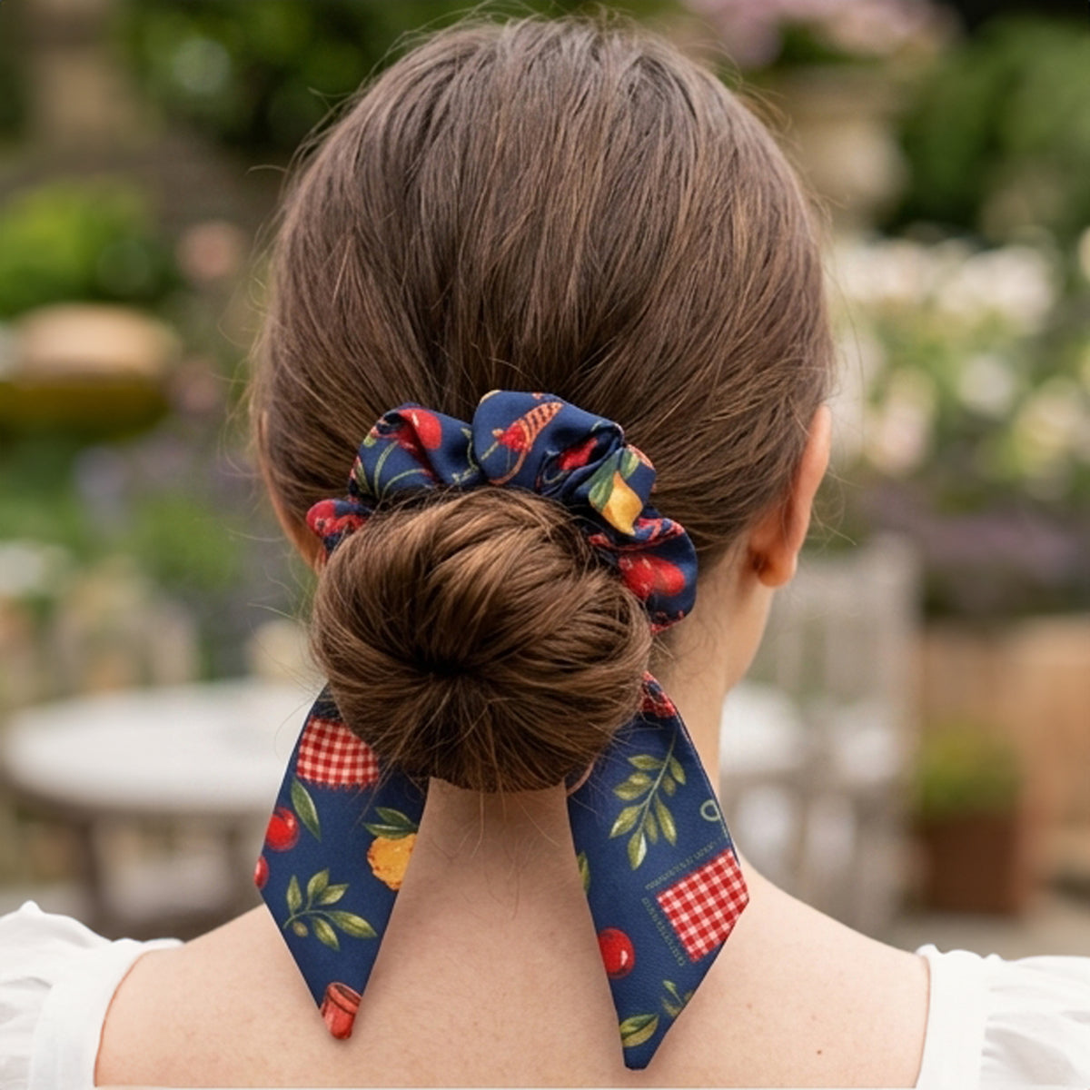 Cherry Bow Scrunchie