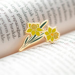 Load image into Gallery viewer, Yellow Daffodil Enamel Pin
