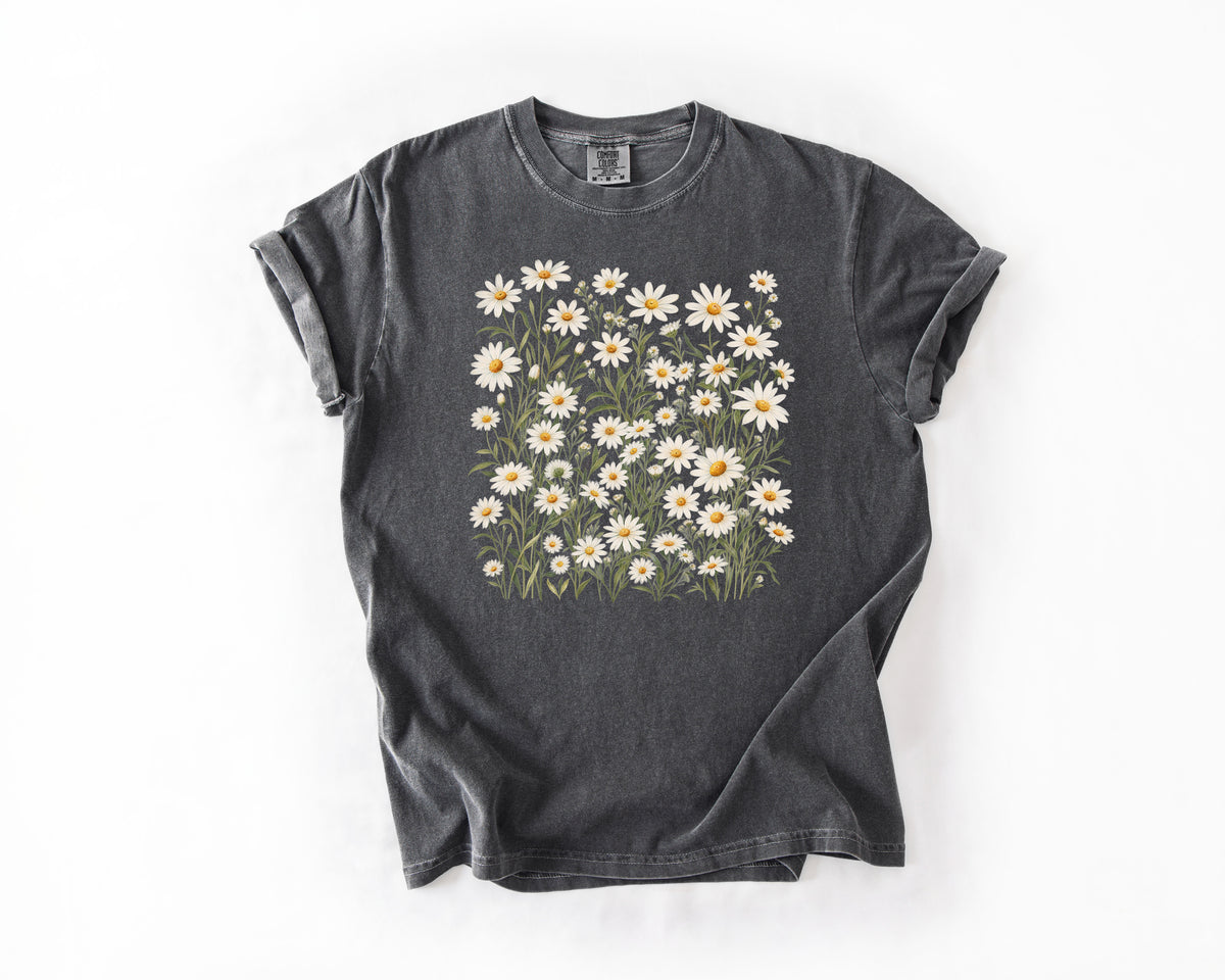 Daisy Wildflower Shirt Cottagecore Floral Comfort Colors Tee