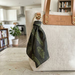 Load image into Gallery viewer, Fern Satin Scarf Keychain
