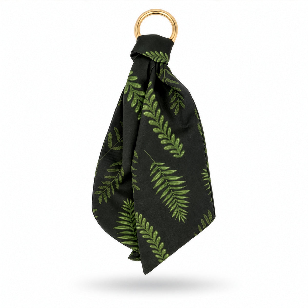 Fern Satin Scarf Keychain