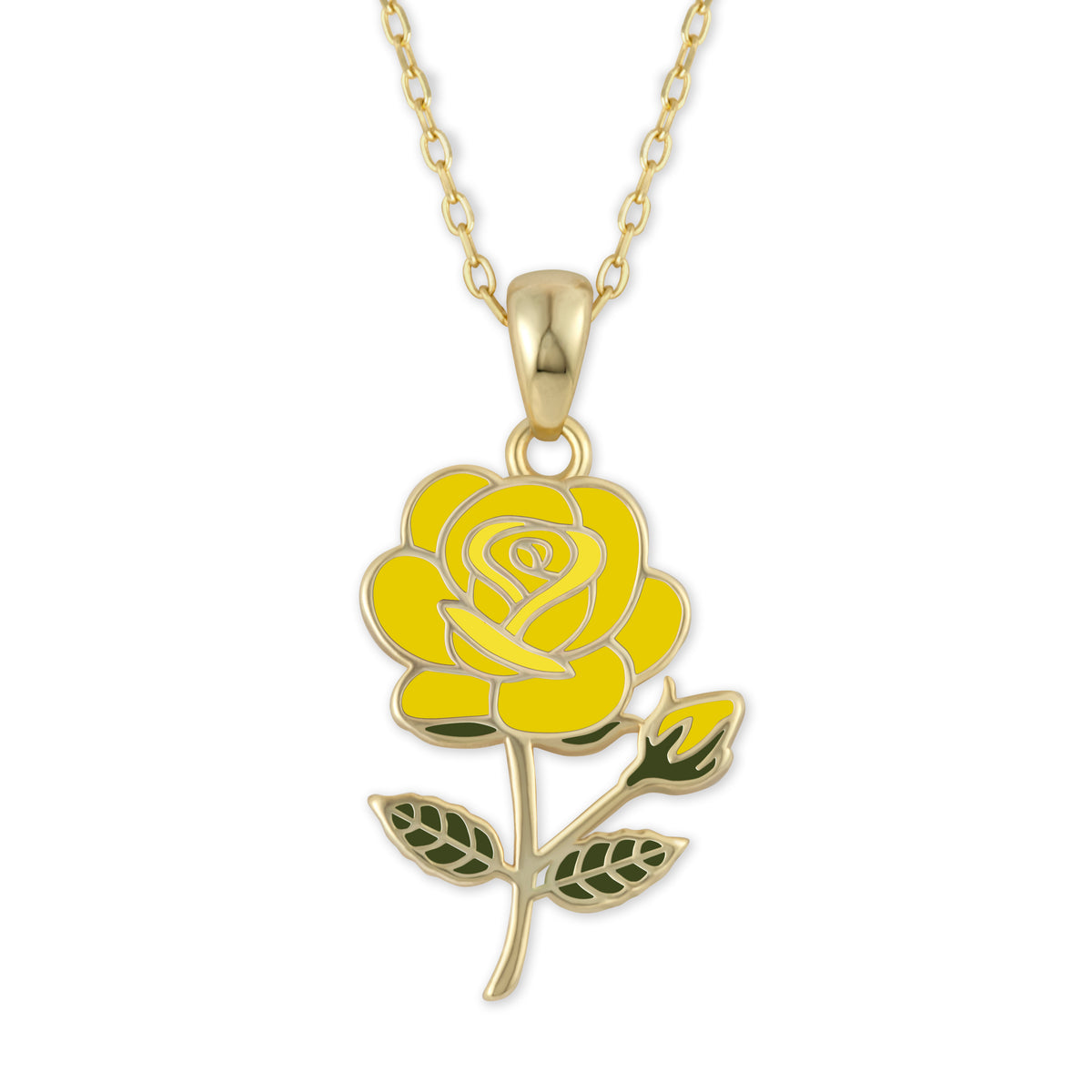 Yellow Rose Necklace